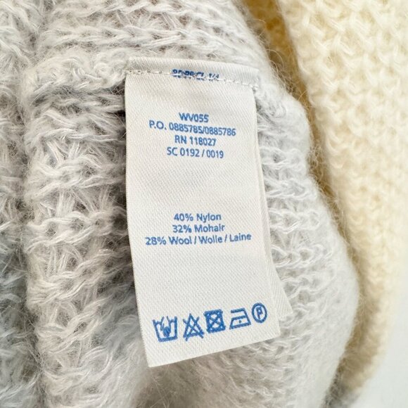 Boden Mohair Blend Open Knit Colorblock Pullover Sweater Winter Preppy Casual 16 - Picture 5 of 6